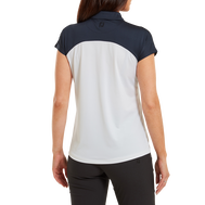 Polo à mancheron avec blocs de couleurs