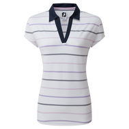 Polo Jacquard œil d'oiseau à rayures