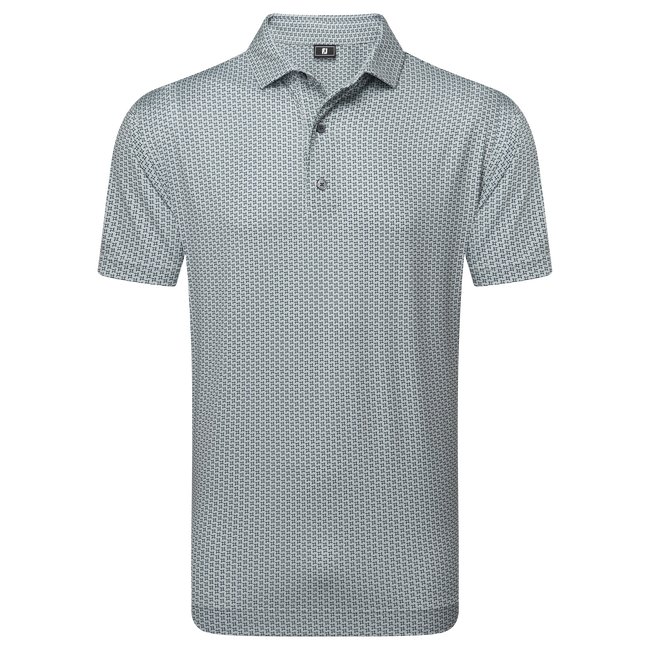 Polo en fil d'Ecosse imprimé pied de poule