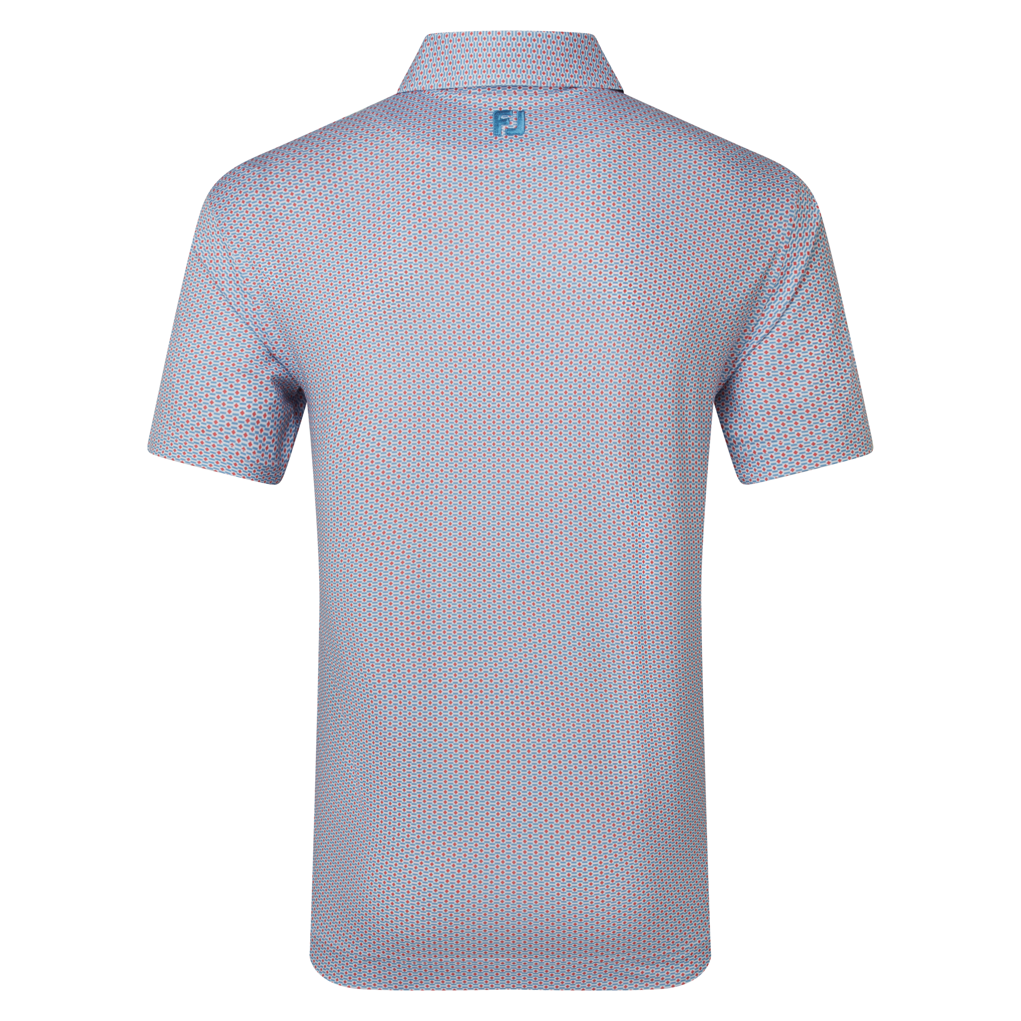 Polo en fil d'Ecosse imprim&eacute; drapeau nautique FJ