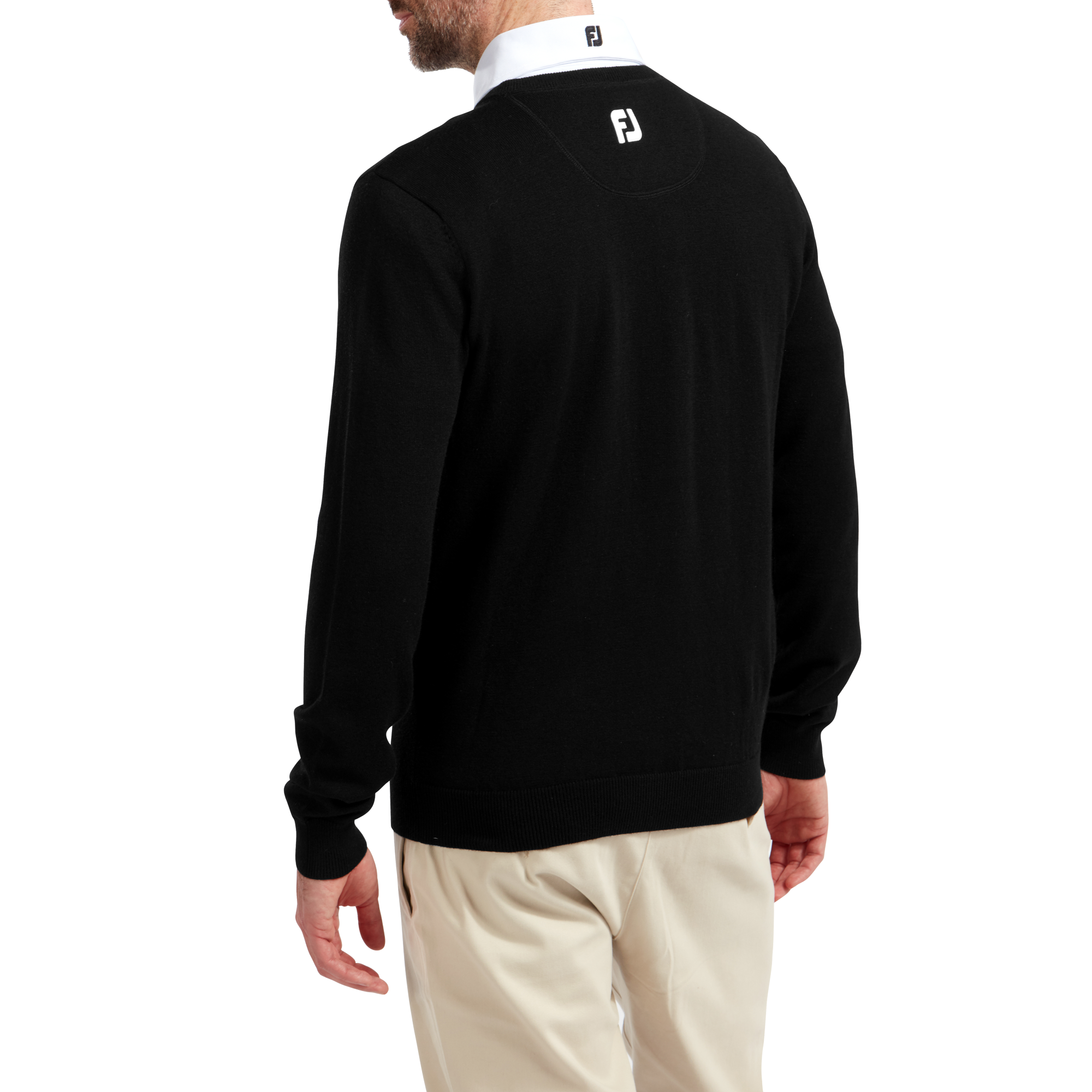 Pullover Col V M&eacute;lange de Laine