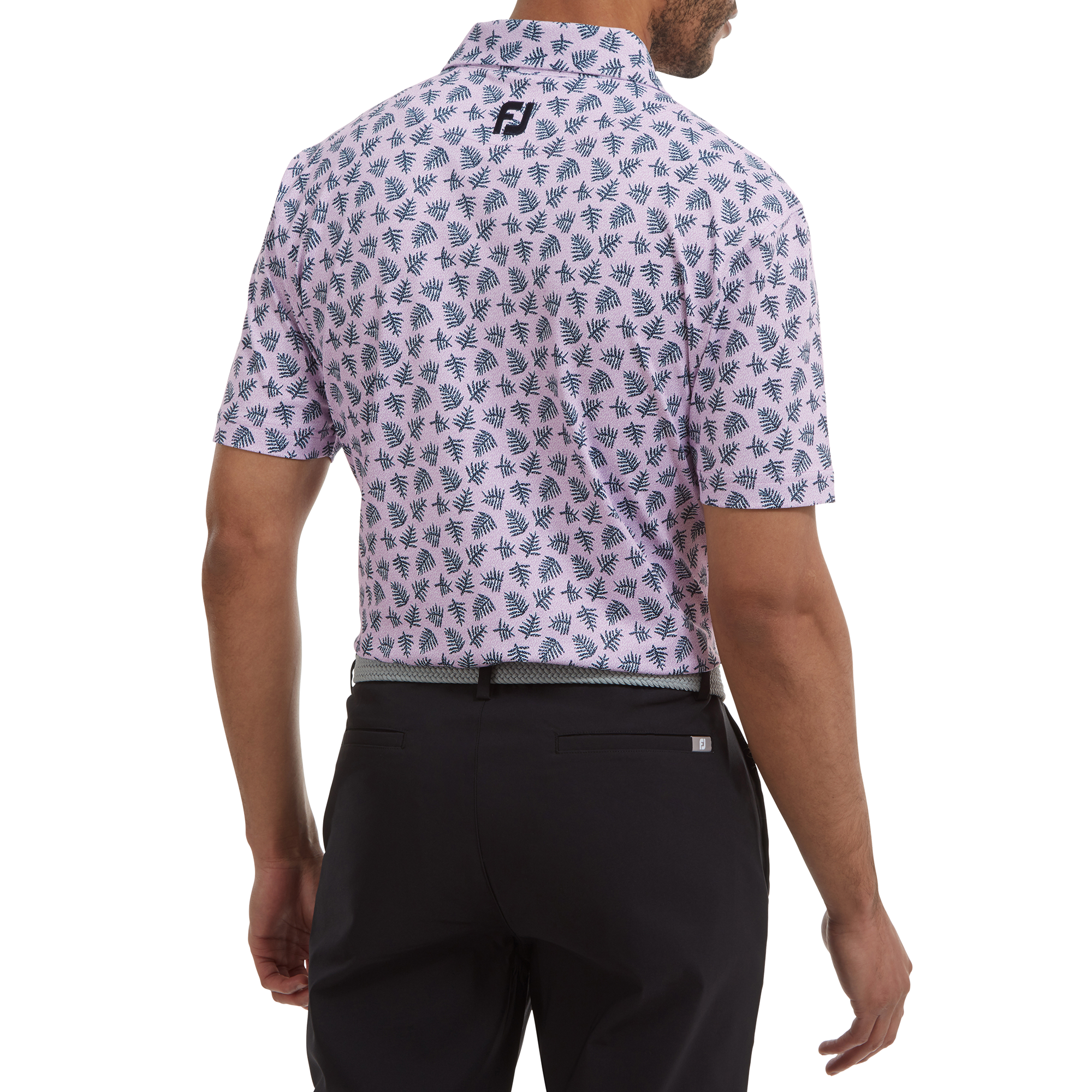 Polo Piqu&eacute; imprim&eacute;s feuilles de palmier