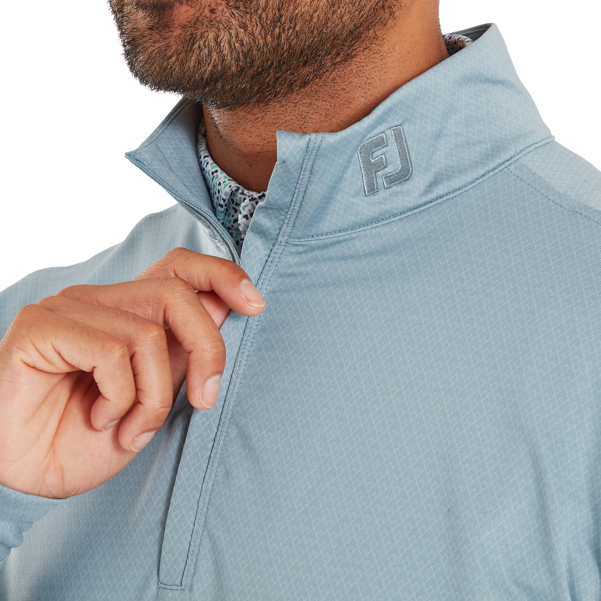 Pullover Chill-Out imprim&eacute; diamant ton sur ton