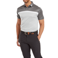 Polo Interlock avec blocs de couleurs