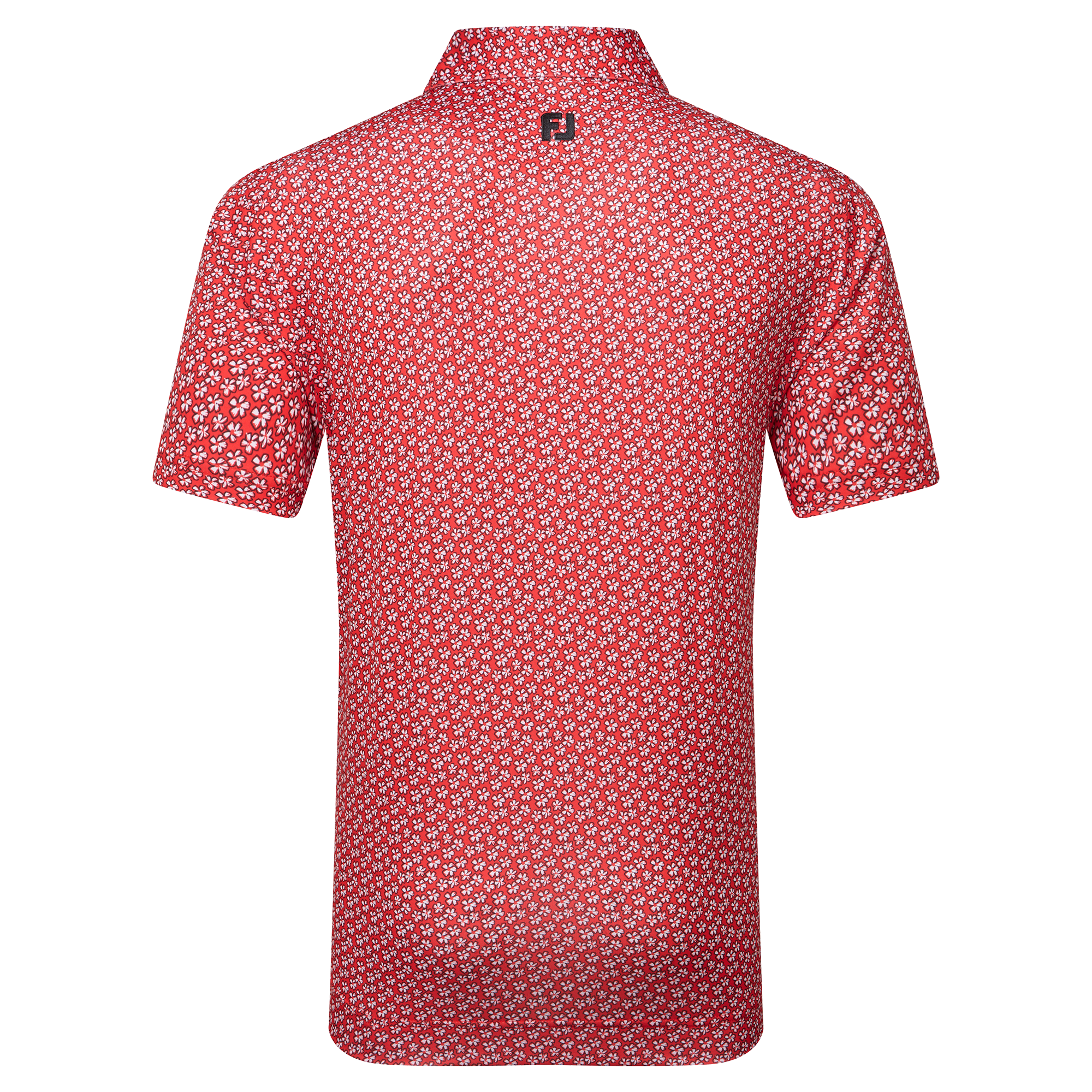 Polo en fil d'Ecosse impression florale