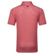 Polo en fil d'Ecosse impression florale