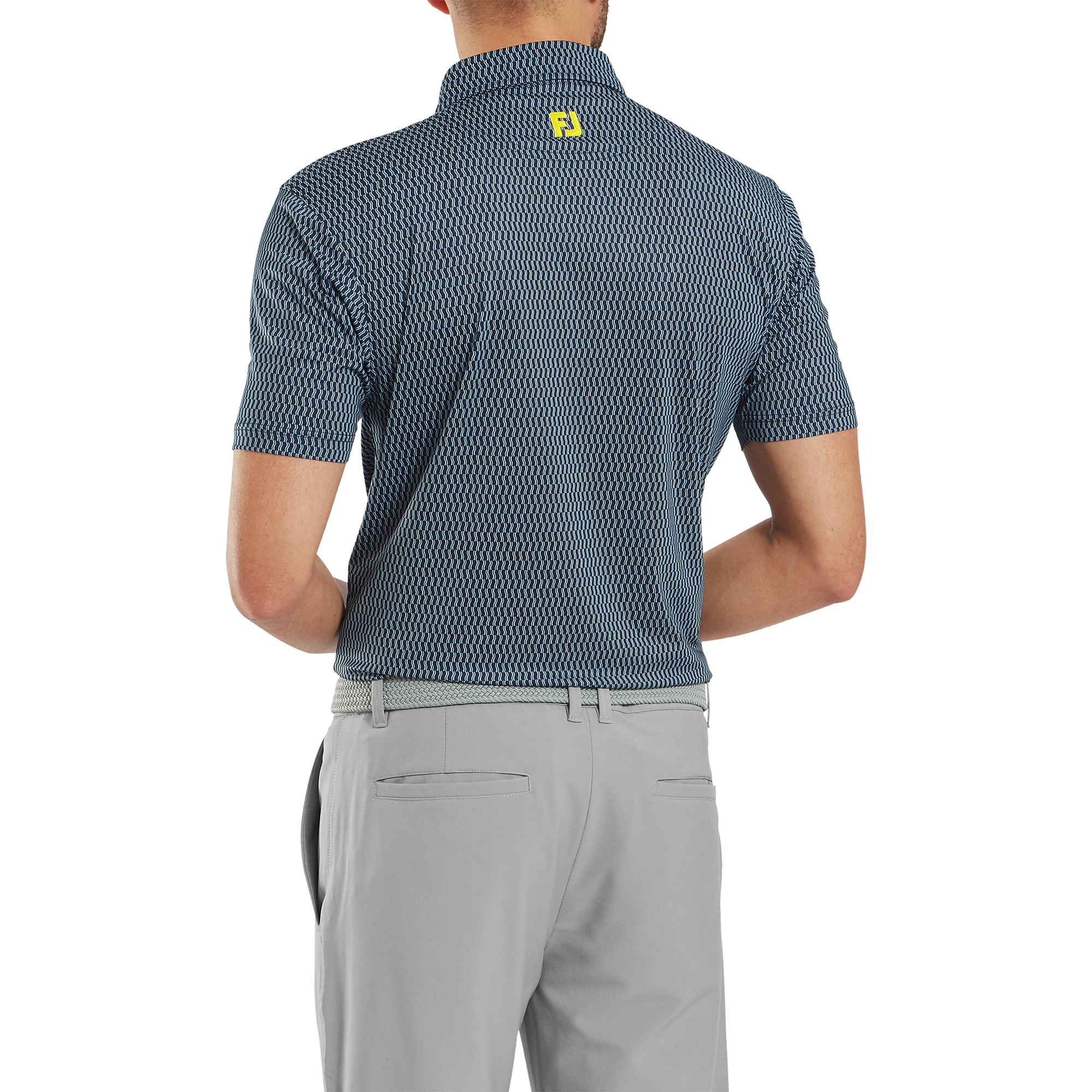 Polo en fil d'Ecosse imprim&eacute; tribale