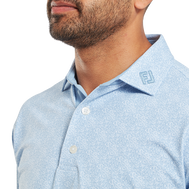 Polo en fil d'Ecosse impression mouchetée