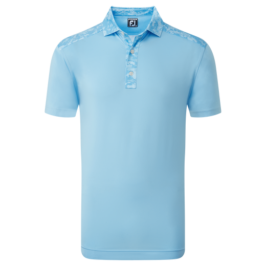 Polo imprim&eacute; Camouflage sur col et &eacute;paules