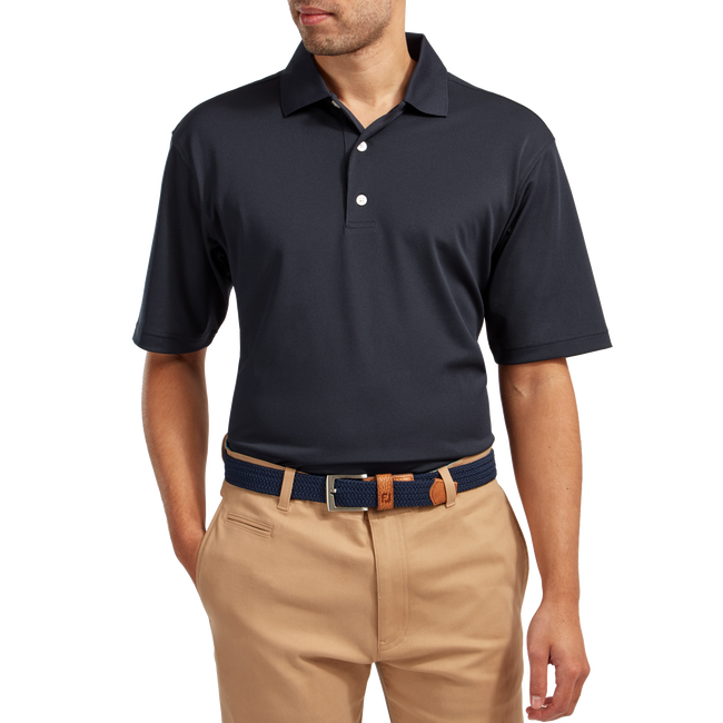 Stretch Piqué uni col tissé