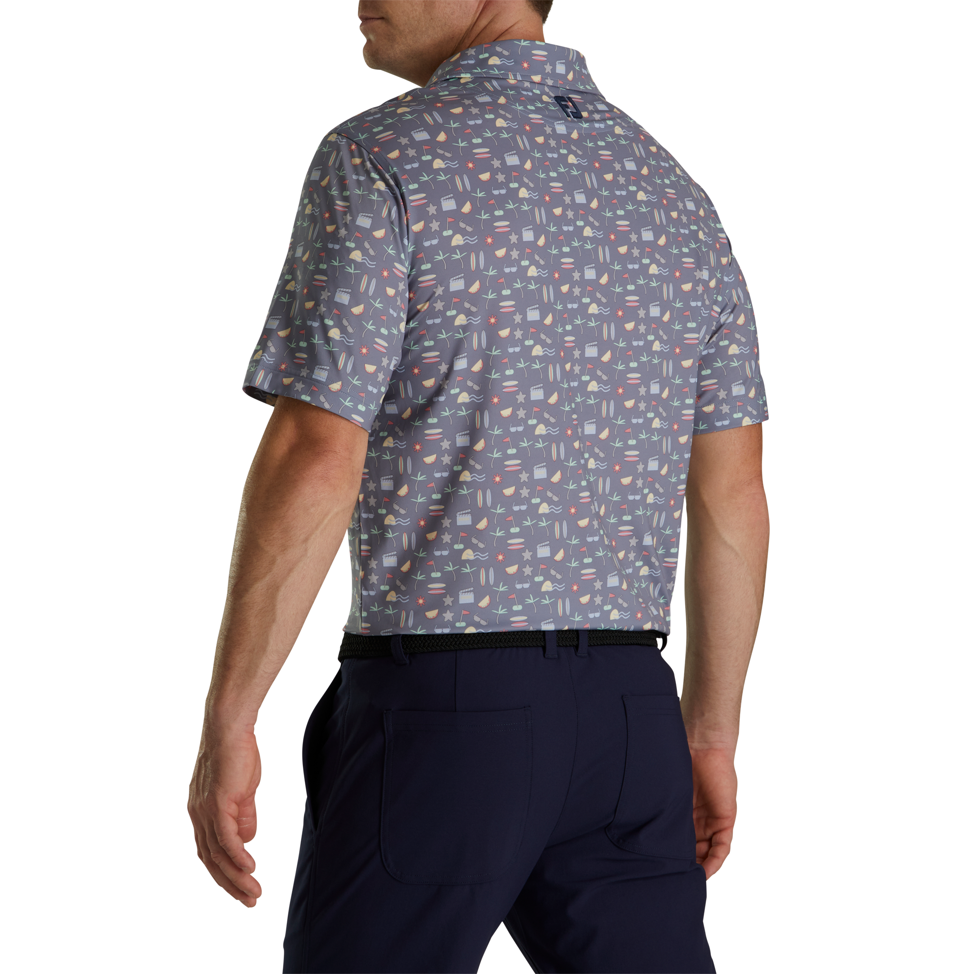 Polo fil d'Ecosse imprim&eacute; Hollywood U.S. Open 2023