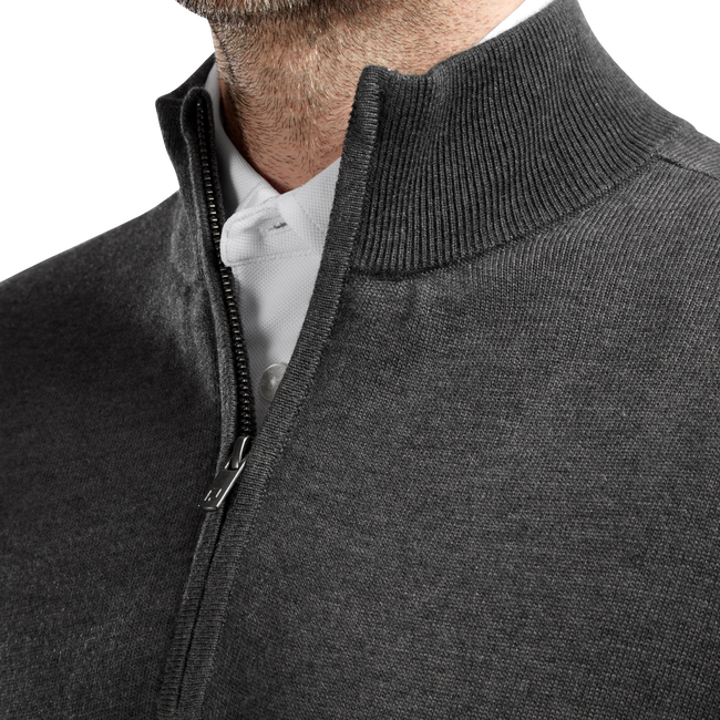 Pullover en laine 1/2 Zip