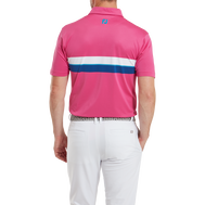 Polo piqué avec double bandes sur poitrine