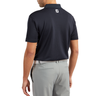 Polo Stretch Piqué uni avec col en tricot