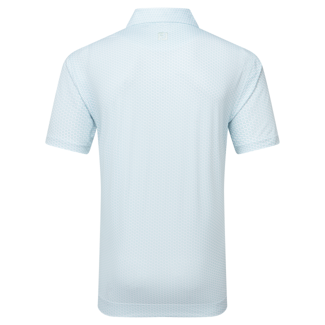 Polo en fil d'Ecosse imprimé pied de poule