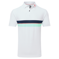 Polo piqué avec double bandes sur poitrine