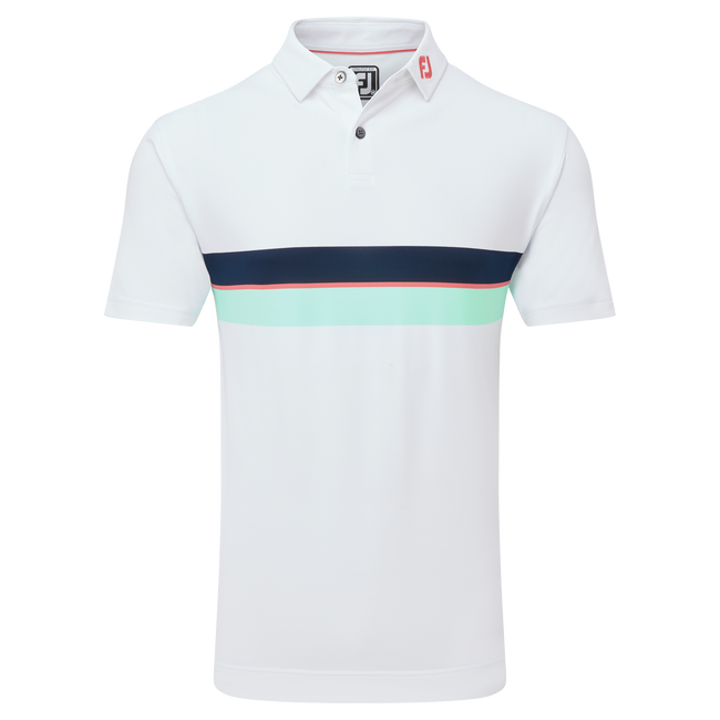 Polo piqué avec double bandes sur poitrine