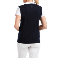 Women's Wool Blend Cable Knit V-Neck Vest