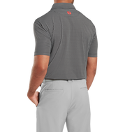 Polo en fil d'Ecosse imprimé grillage