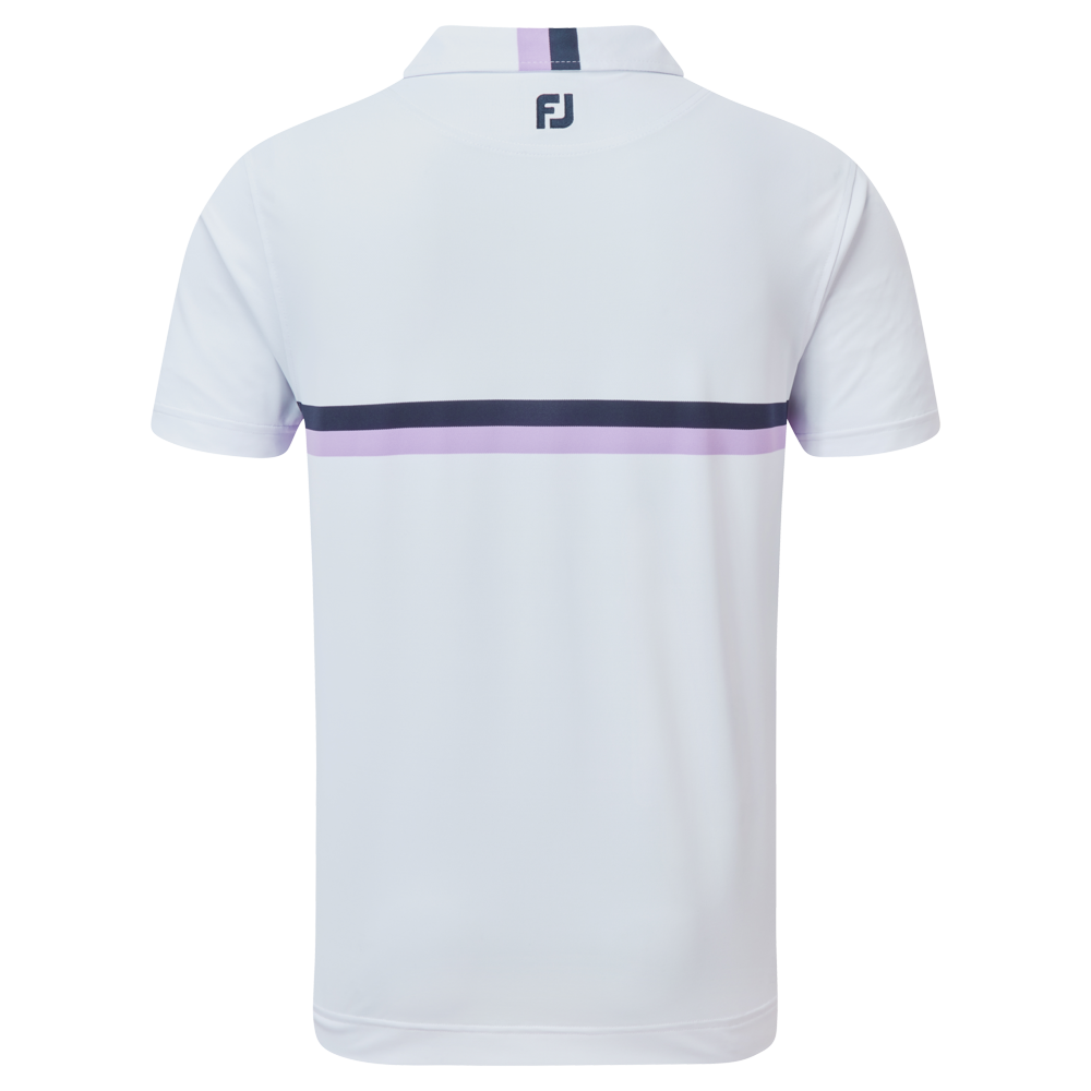 Polo Piqu&eacute; avec bandes sur poitrine