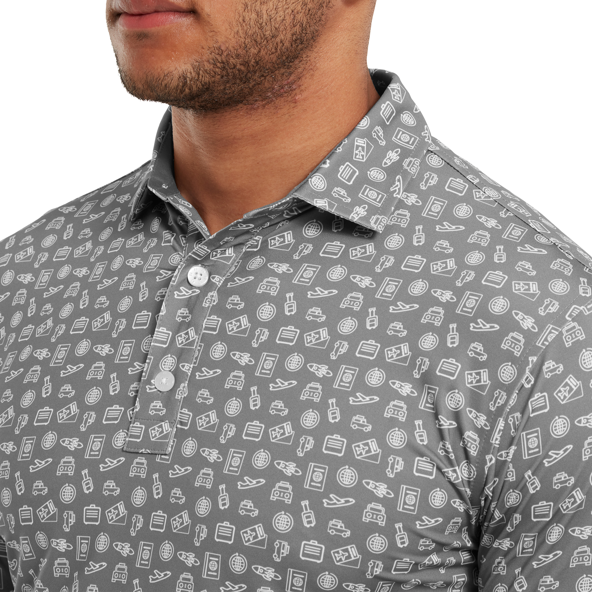 Polo imprim&eacute; Voyage