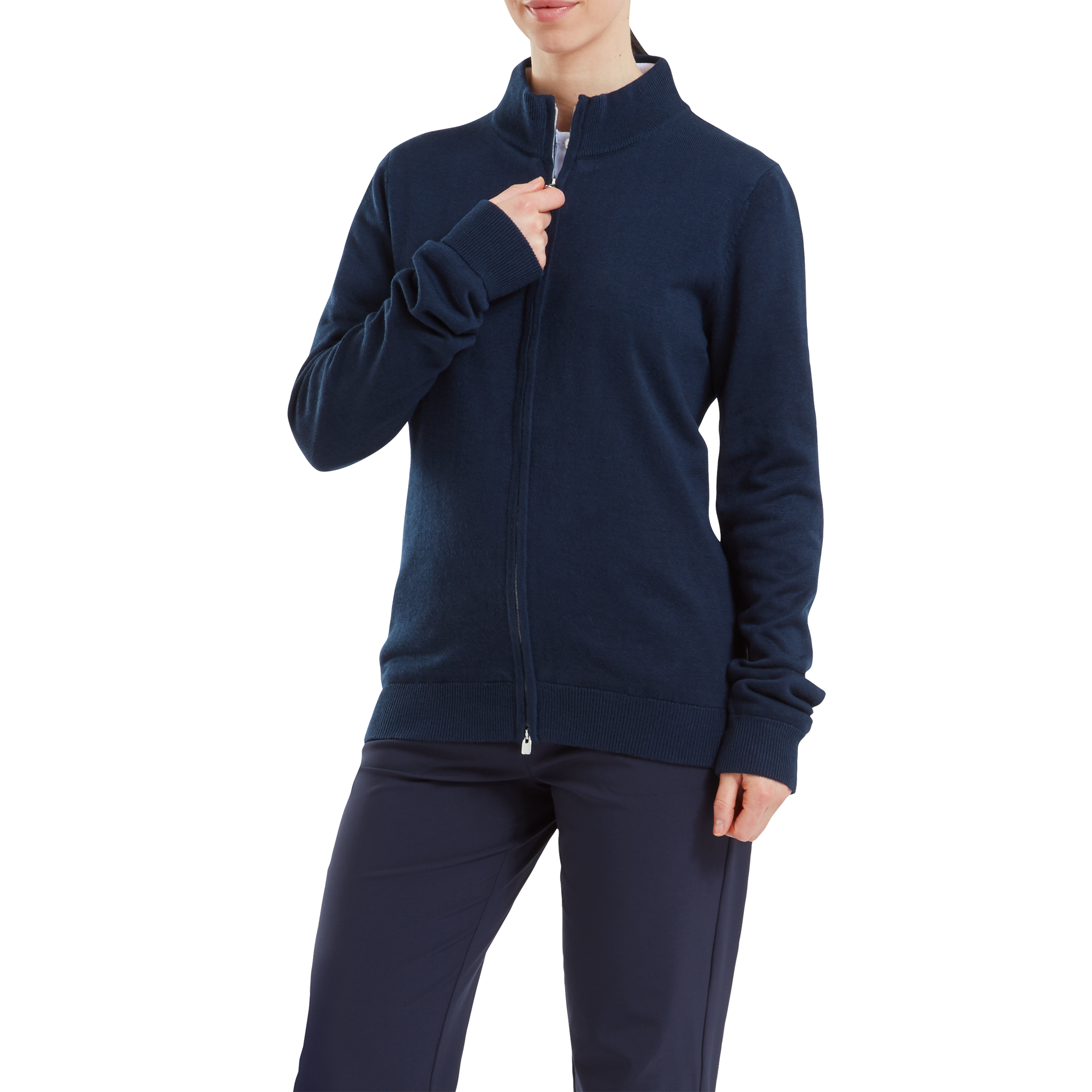 Pullover drirelease Full-Zip doubl&eacute; Femme