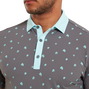 Polo imprim&eacute; Fleurs &eacute;parses