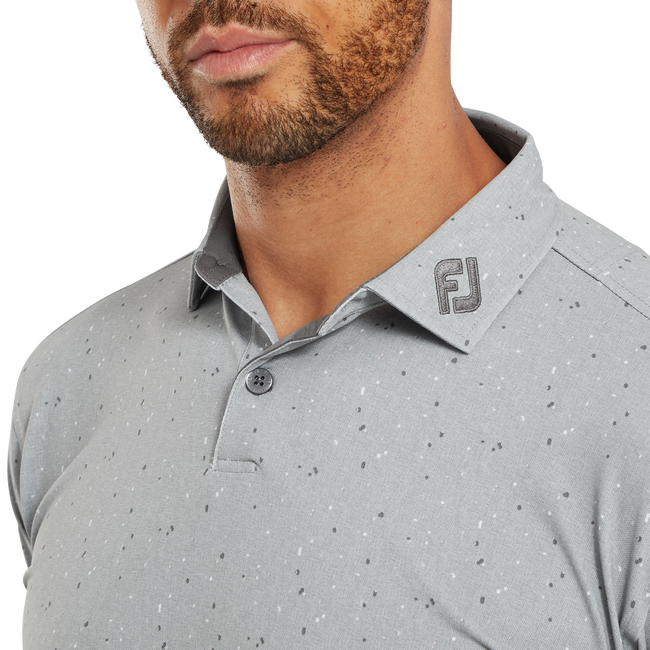 Polo piqué avec texture Tweed