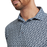 Polo en fil d'Ecosse impression florale