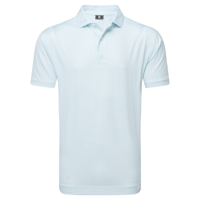 Polo en fil d'Ecosse imprimé pied de poule