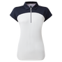 Polo &agrave; mancheron avec blocs de couleurs