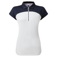 Polo à mancheron avec blocs de couleurs