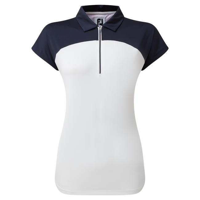 Polo à mancheron avec blocs de couleurs