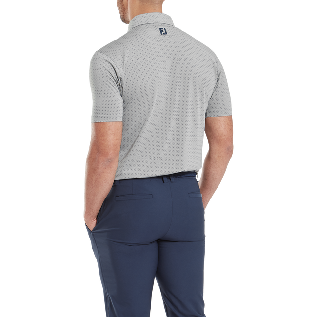 Polo en fil d'Ecosse imprimé points