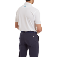 Polo en fil d'Ecosse imprimé points