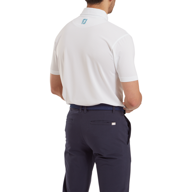 Polo en fil d'Ecosse imprimé points