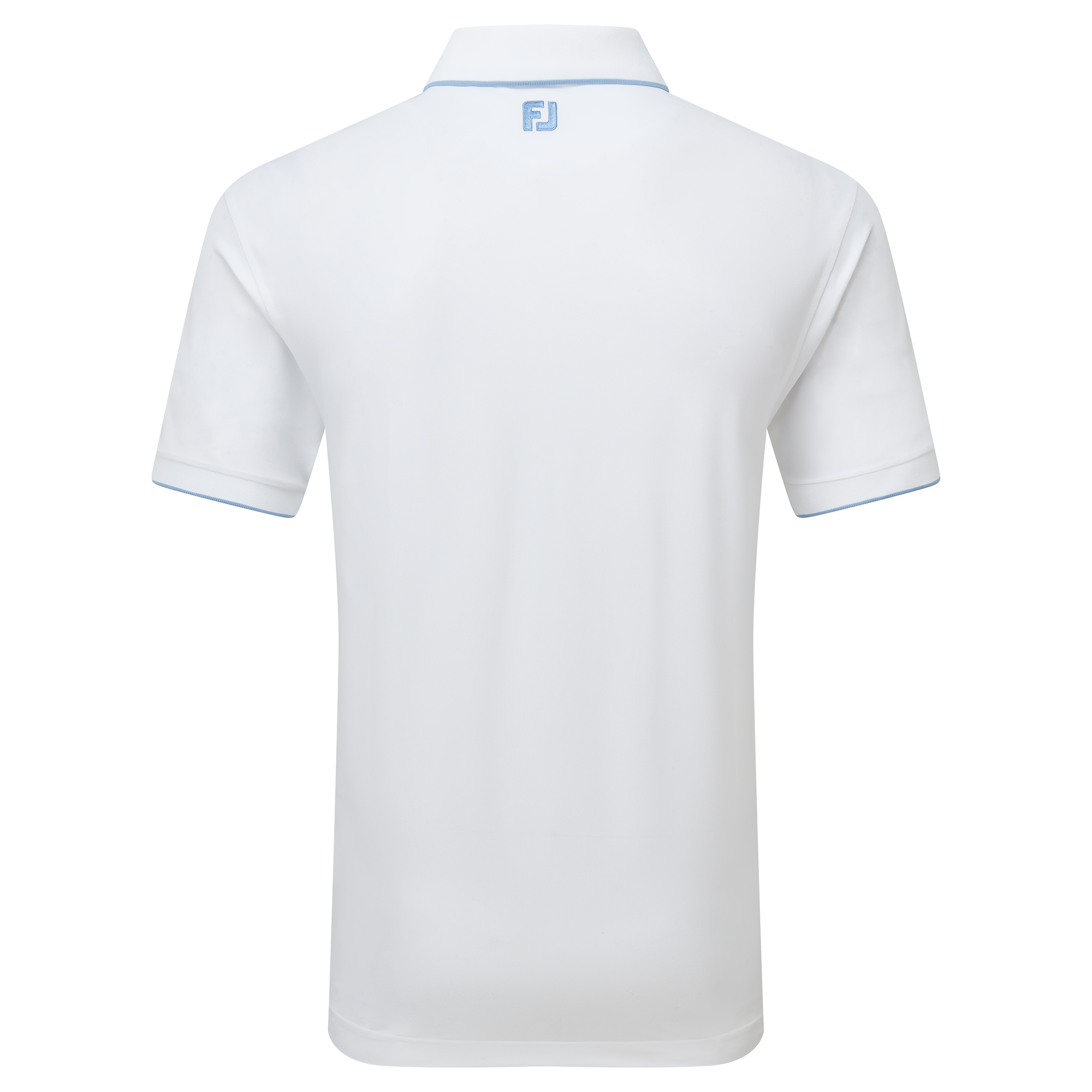 Polo piqu&eacute; uni avec rayure sur le col