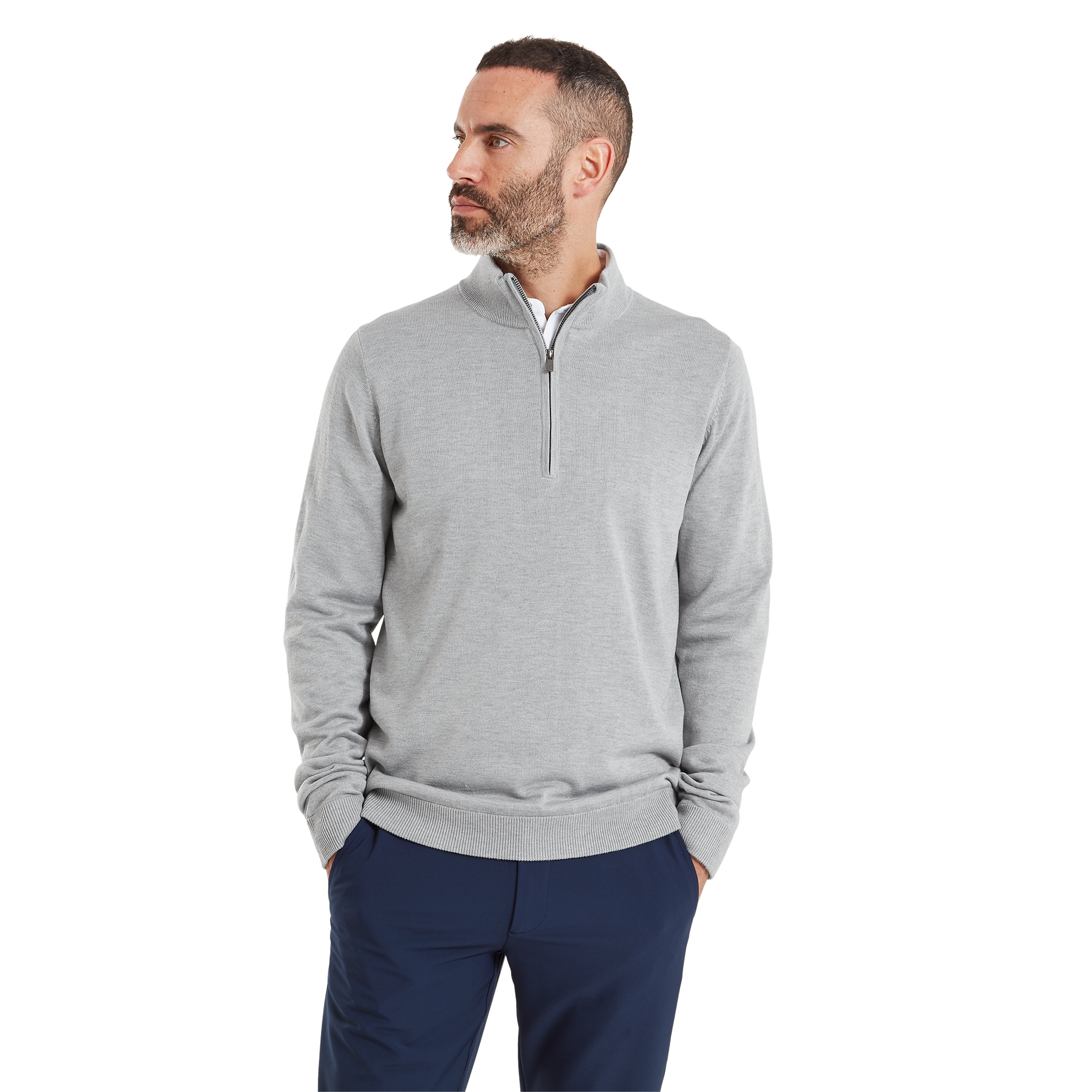 drirelease&reg; 1/4 Zip Lined Sweater