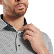 Polo en fil d'Ecosse imprimé points