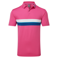 Polo piqué avec double bandes sur poitrine