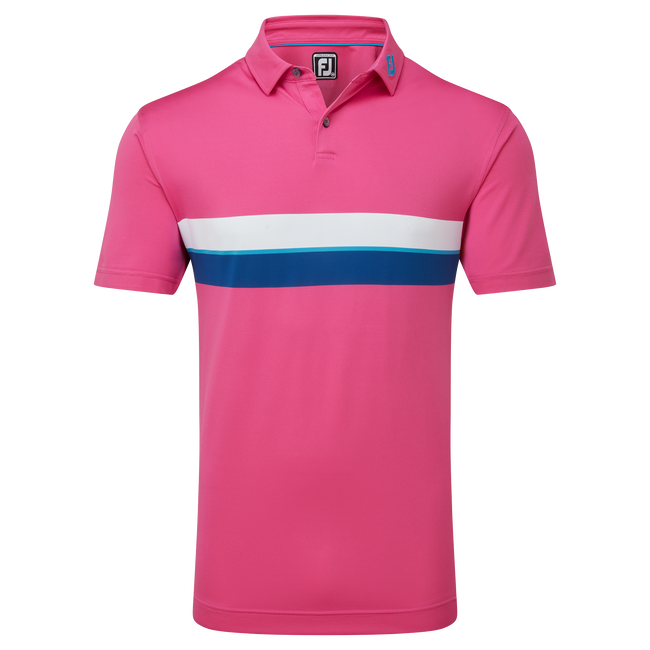 Polo piqué avec double bandes sur poitrine