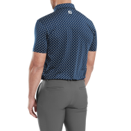 Polo en fil d'Ecosse imprimé bourgeon