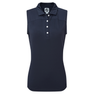 Mesh Back Sleeveless Lisle