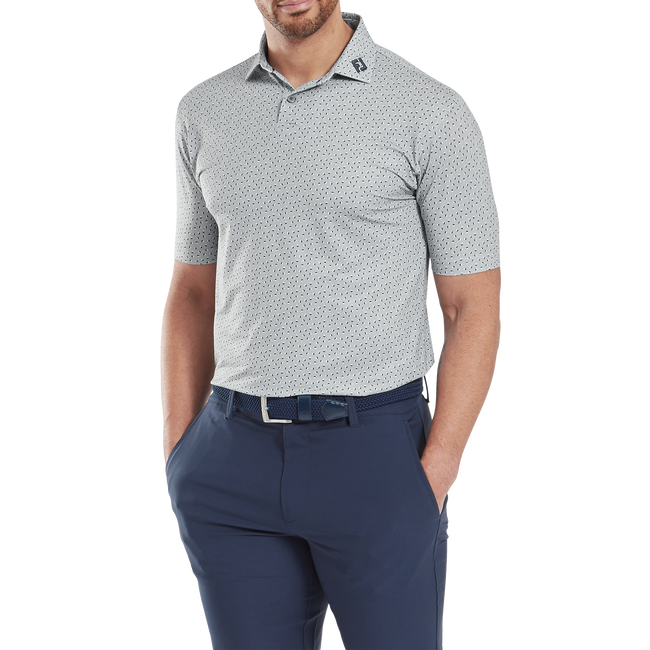 Polo piqué imprimé gélule