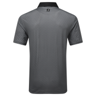 Polo en fil d'Ecosse imprimé damier