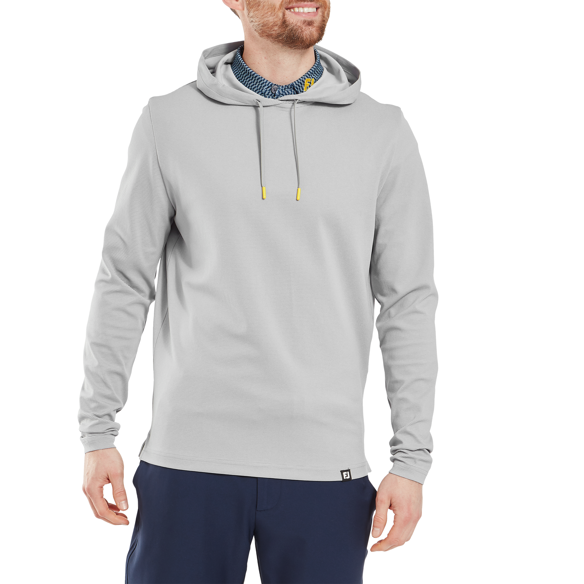 Hoodie Jacquard imprim&eacute; Ottoman