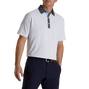 Polo piqu&eacute; avec col imprim&eacute; Tulipe