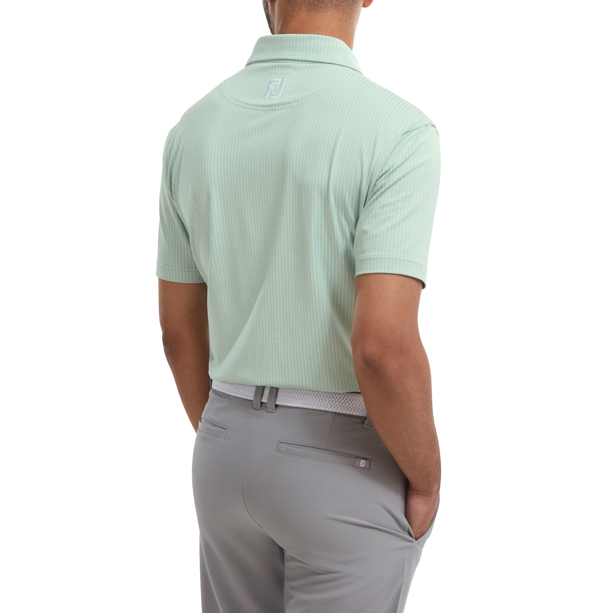 Polo en Fil d'Ecosse imprim&eacute;s Zig-Zag