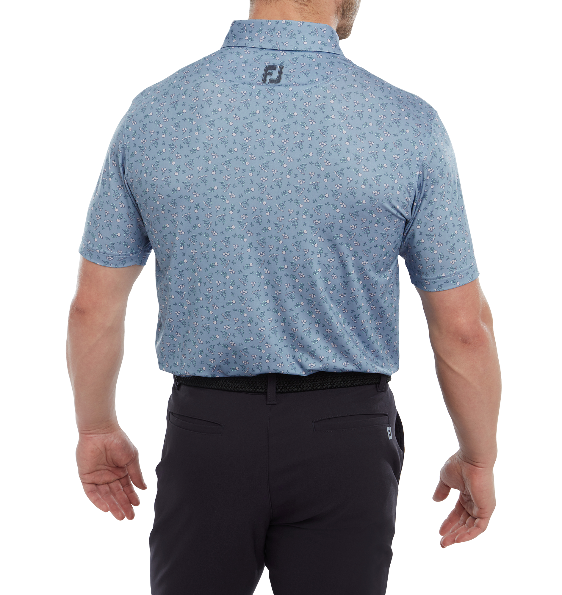 Polo en Fil d'Ecosse imprim&eacute;s Mini floral