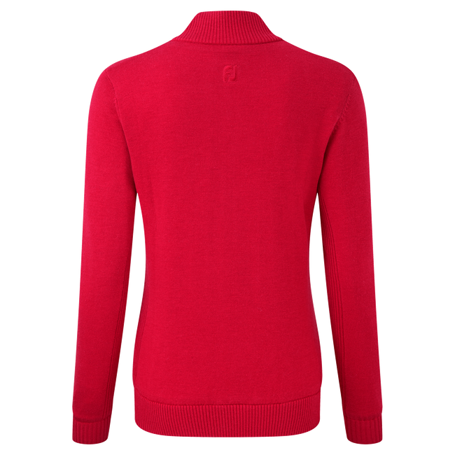 Women's Full-Zip Lined Wool Blend Pullover